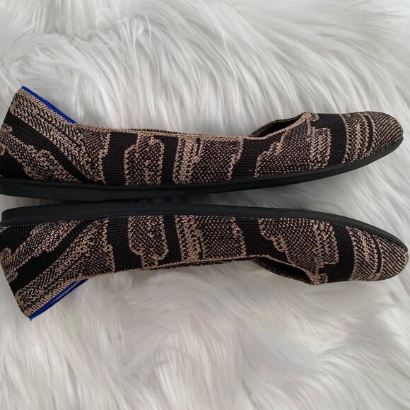 Rothy’s The Flat in Golden Shimmer sz 8.5 - Picture 9 of 10